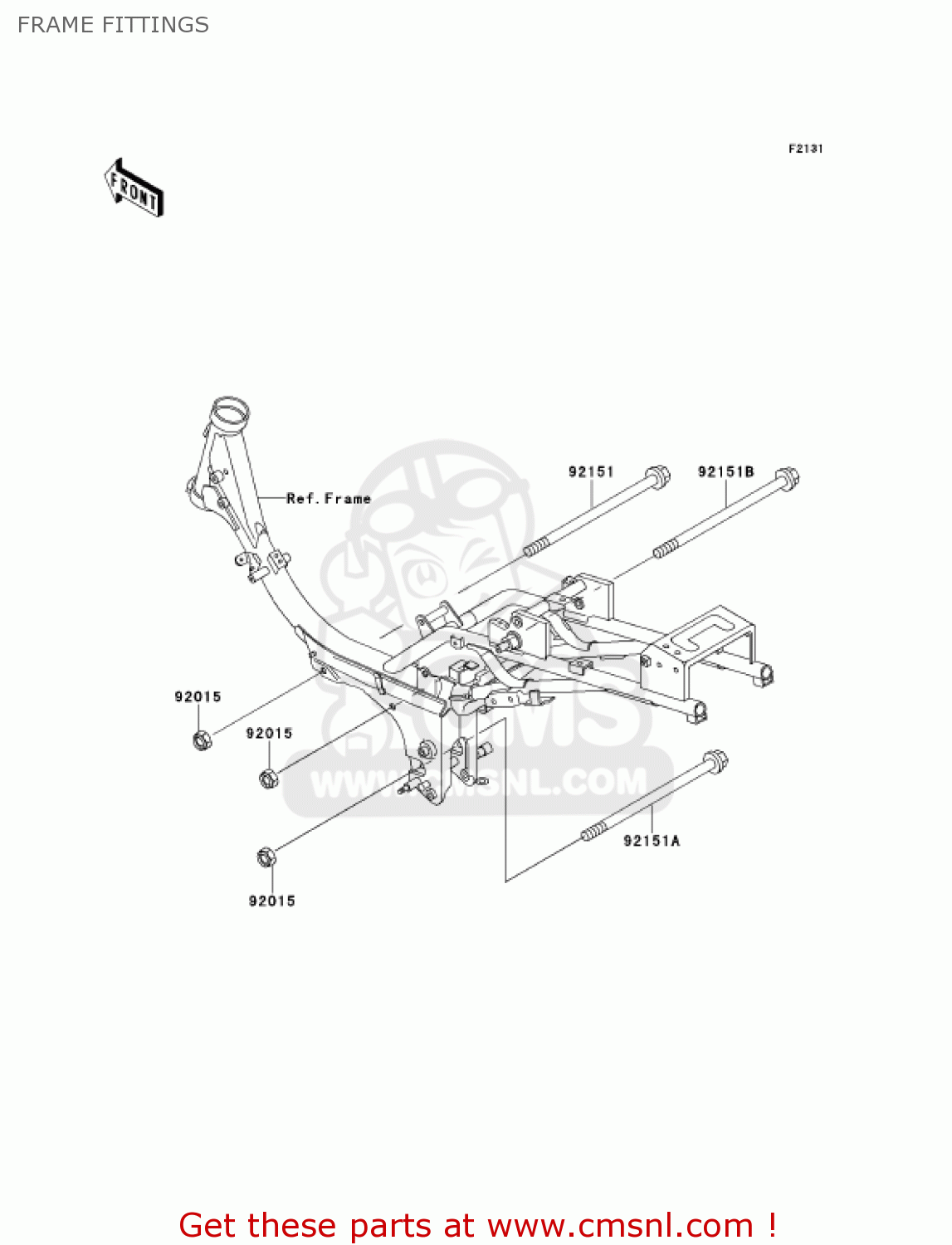 FRAME FITTINGS AN110D3 KAZER 2001 CANADA