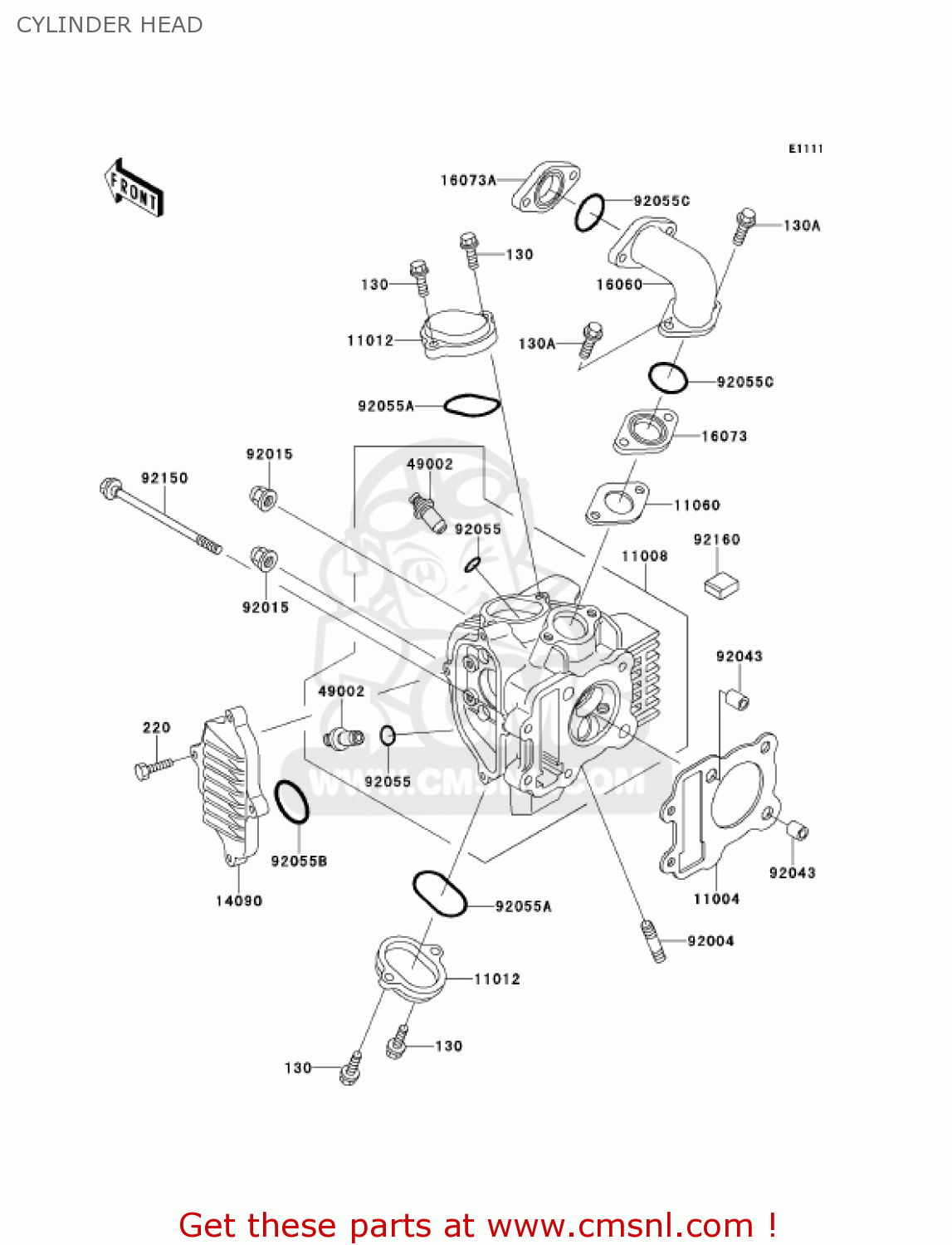 CYLINDER HEAD AN110D3 KAZER 2001 CANADA