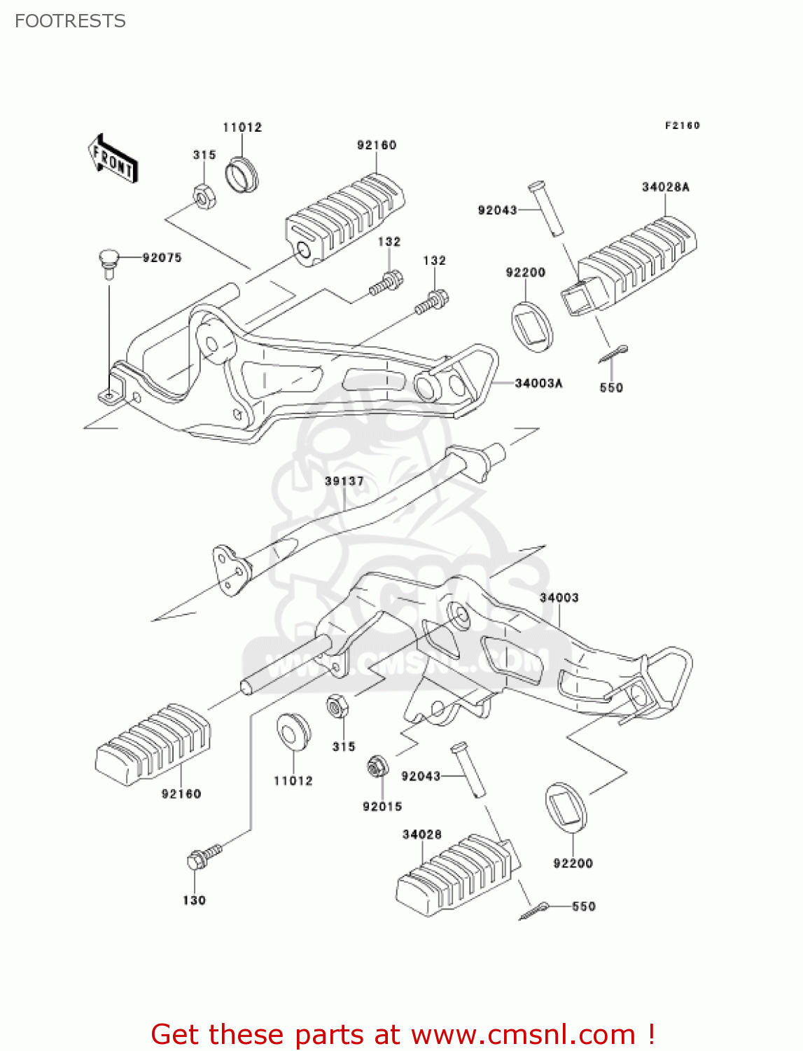 FOOTRESTS AN110D3 KAZER 2001 CANADA