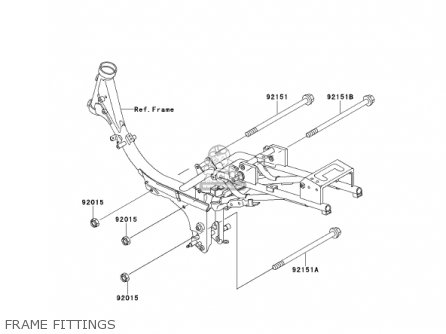 FRAME FITTINGS - AN110D3 KAZER 2001 CANADA
