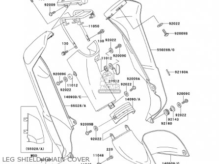 LEG SHIELD/CHAIN COVER - AN110D3 KAZER 2001 CANADA