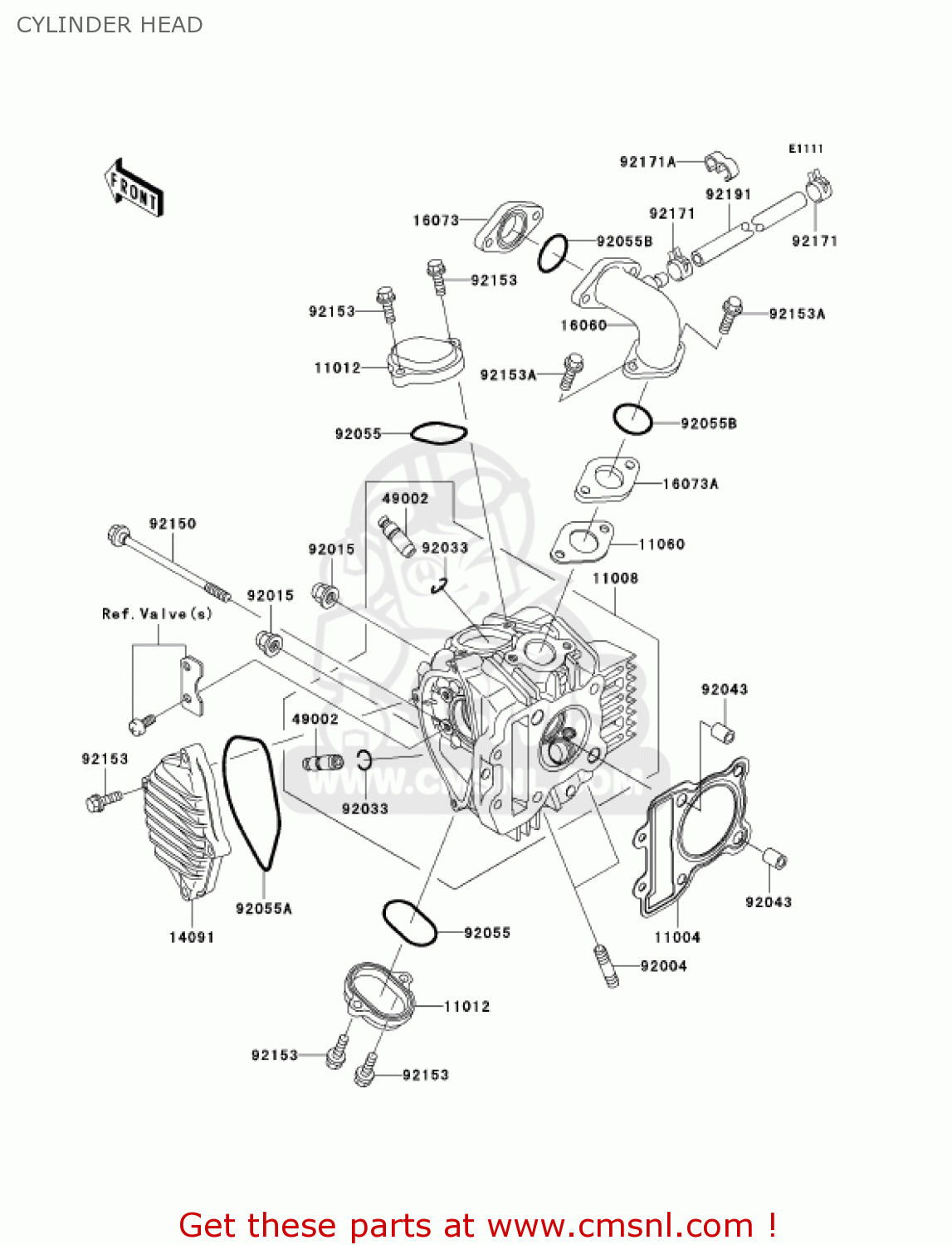 CYLINDER HEAD AN112D2 KAZER 2003 CANADA