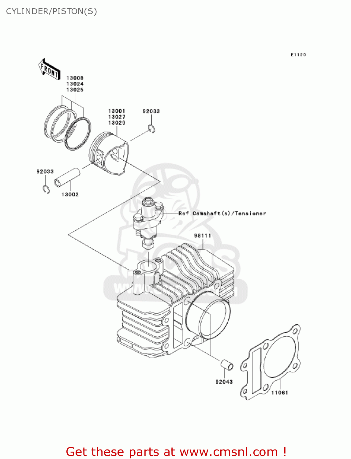 CYLINDER/PISTON(S) AN112D2 KAZER 2003 CANADA