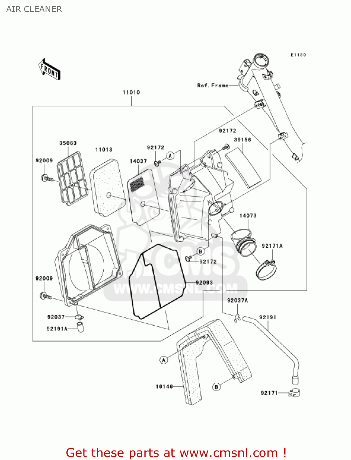 AIR CLEANER AN112D2 KAZER 2003 CANADA