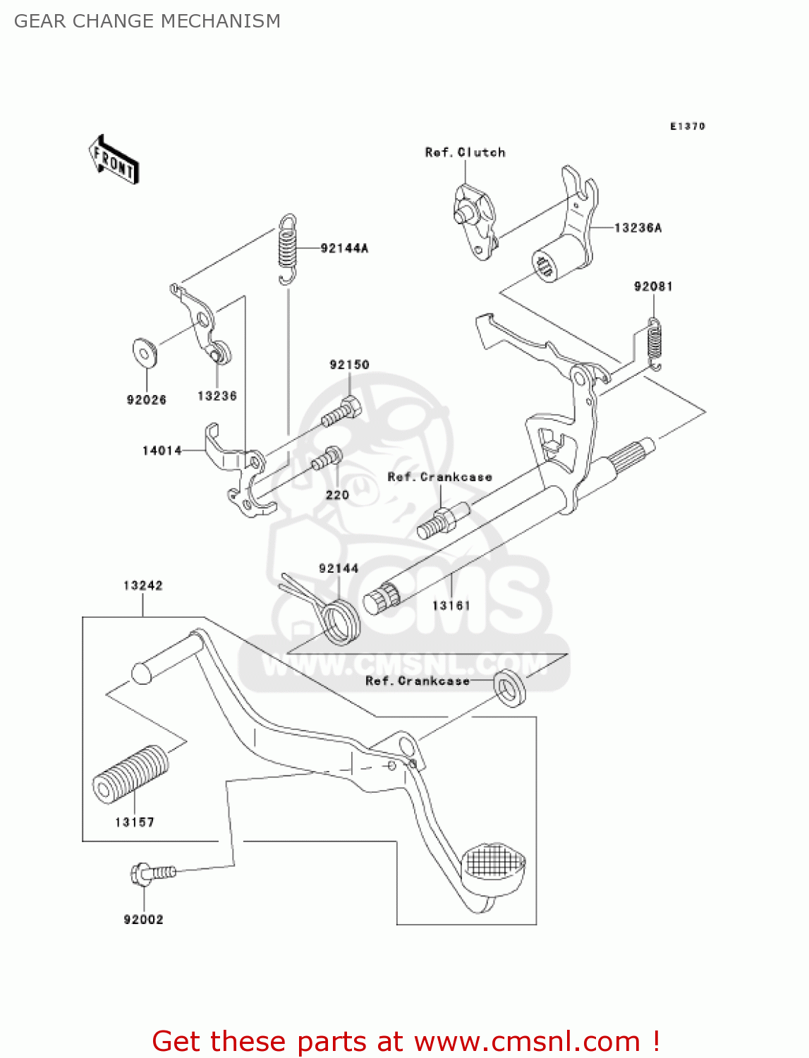 GEAR CHANGE MECHANISM AN112D2 KAZER 2003 CANADA