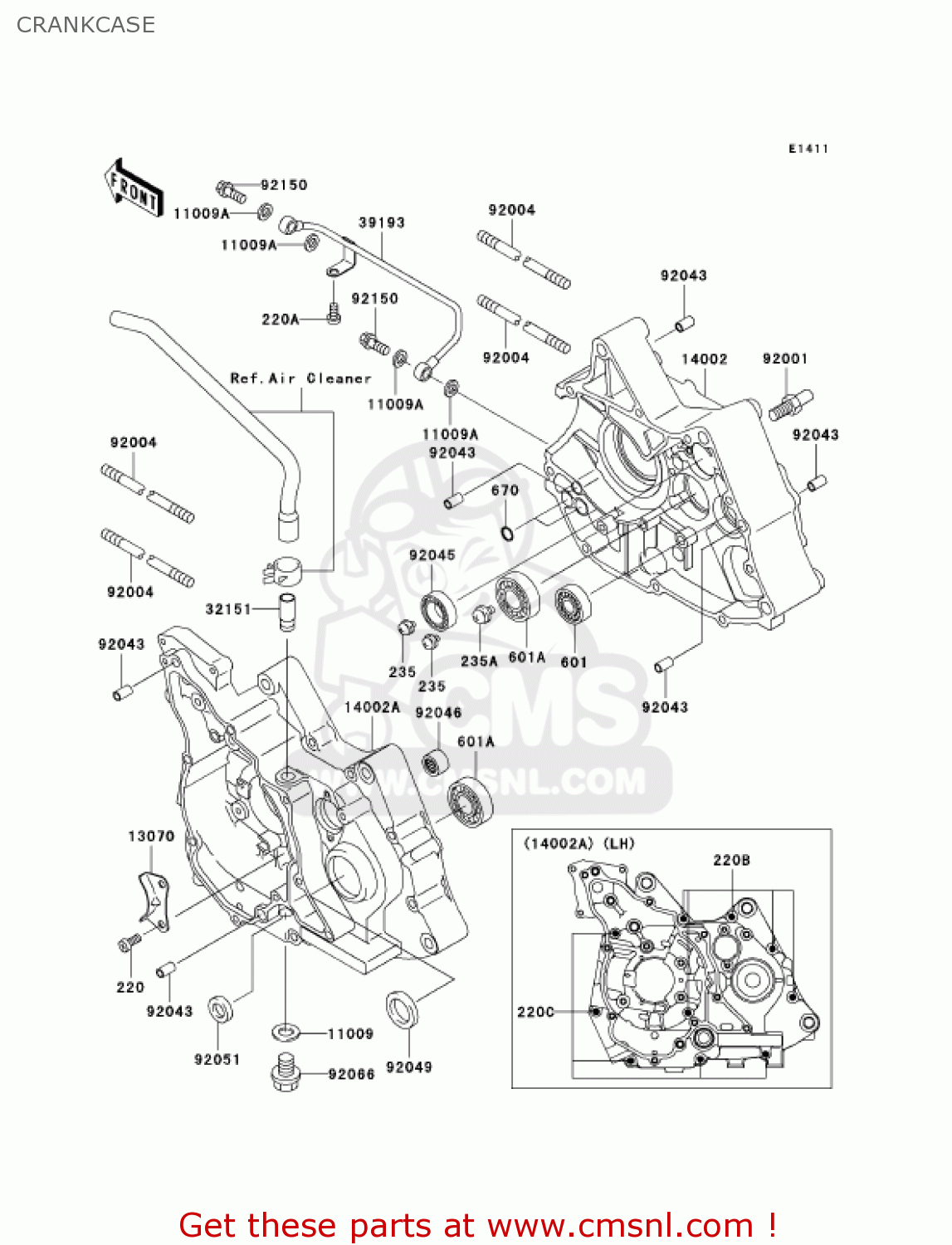CRANKCASE AN112D2 KAZER 2003 CANADA