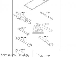 OWNER'S TOOLS - AN112D2 KAZER 2003 CANADA