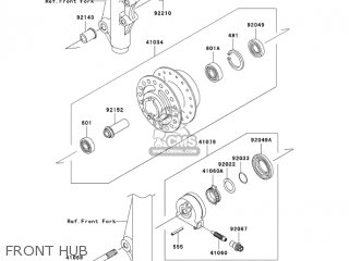FRONT HUB - AN112D2 KAZER 2003 CANADA