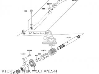 KICKSTARTER MECHANISM - AN112D2 KAZER 2003 CANADA