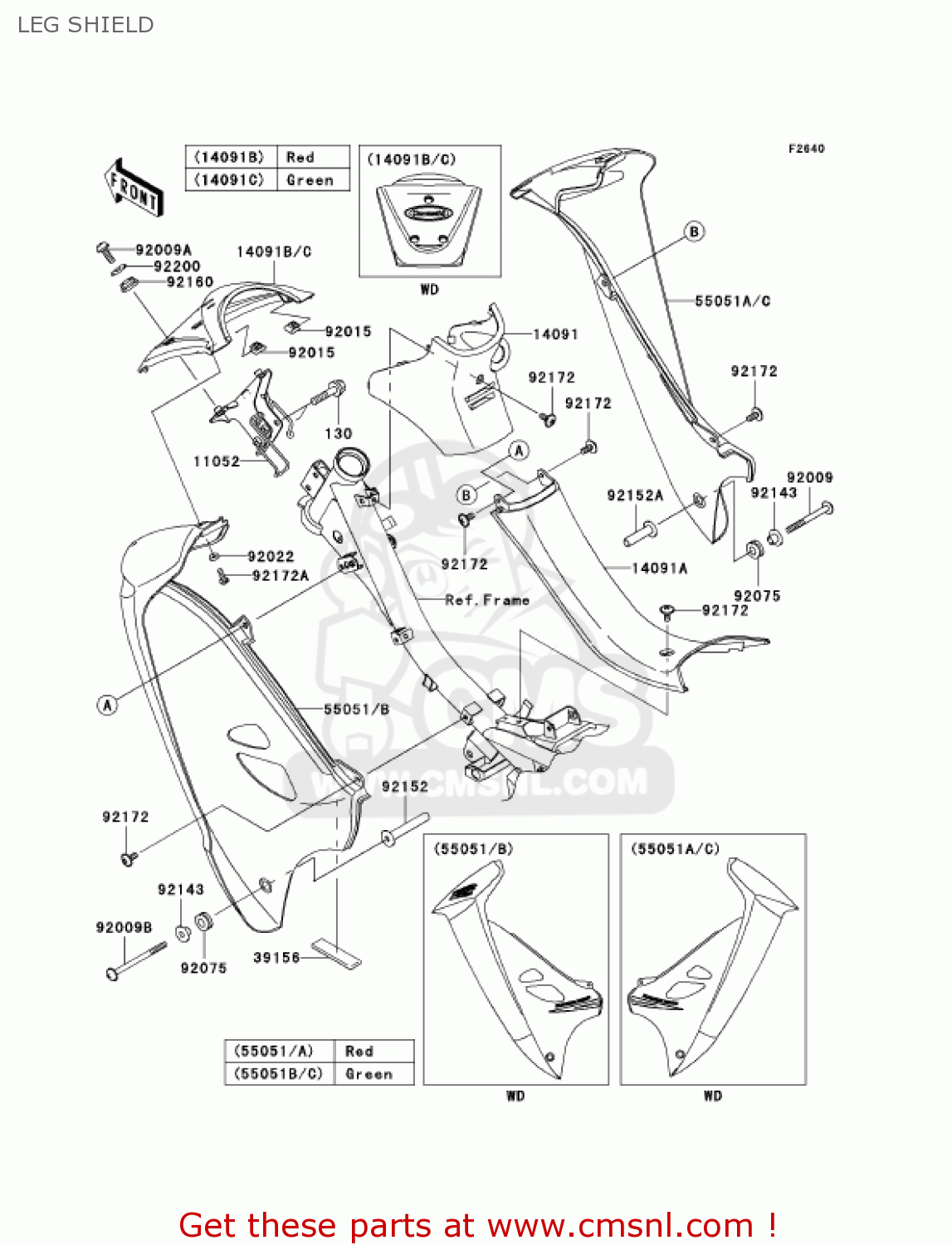 LEG SHIELD AN112D3 KAZER 2004 CANADA
