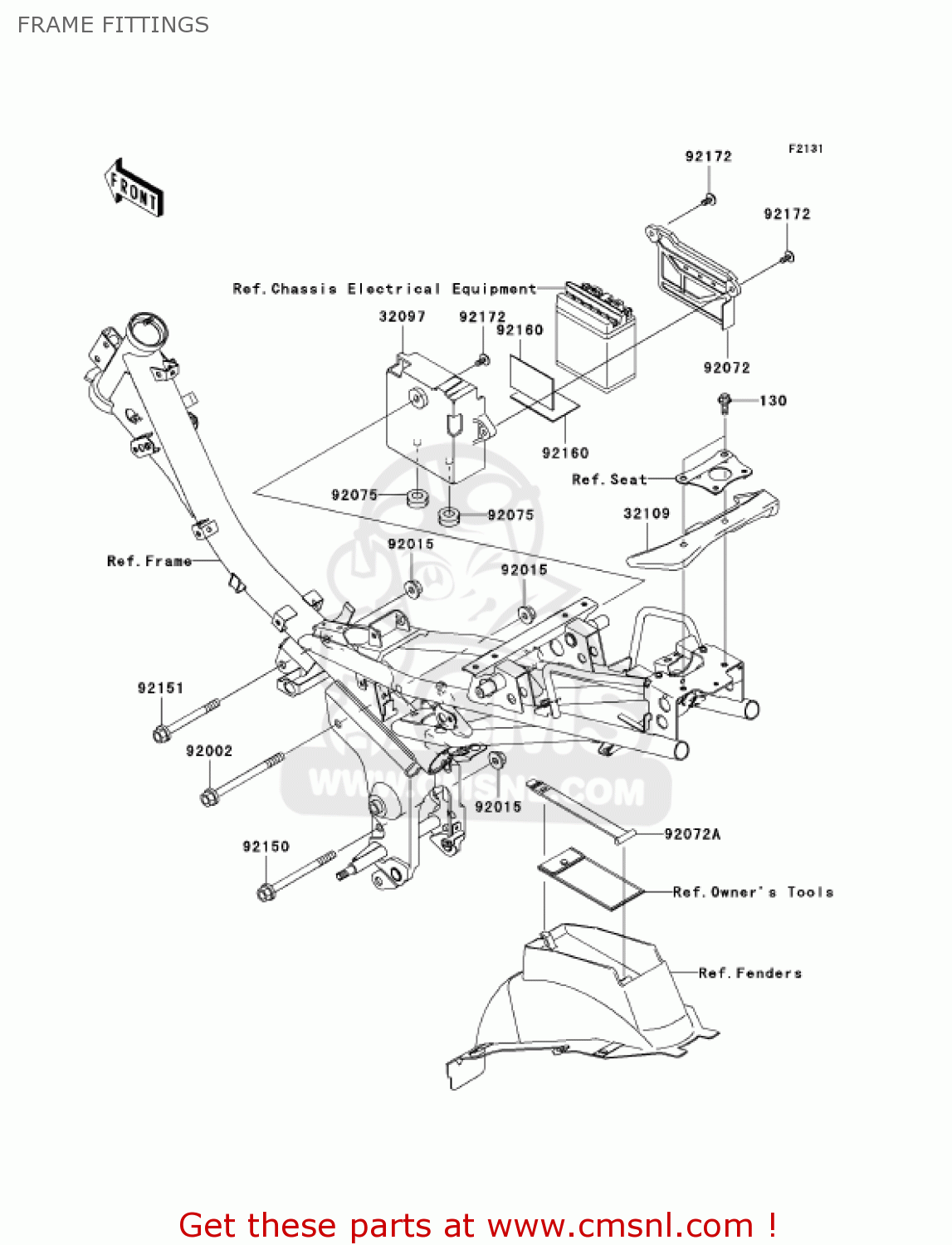 FRAME FITTINGS AN112D3 KAZER 2004 CANADA
