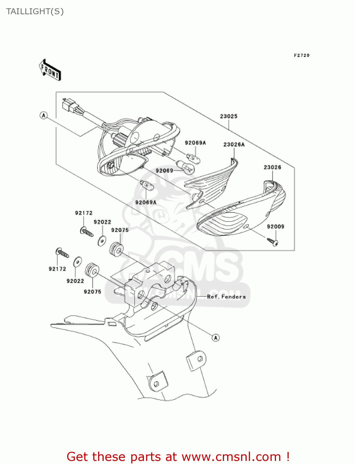 TAILLIGHT(S) AN112D3 KAZER 2004 CANADA