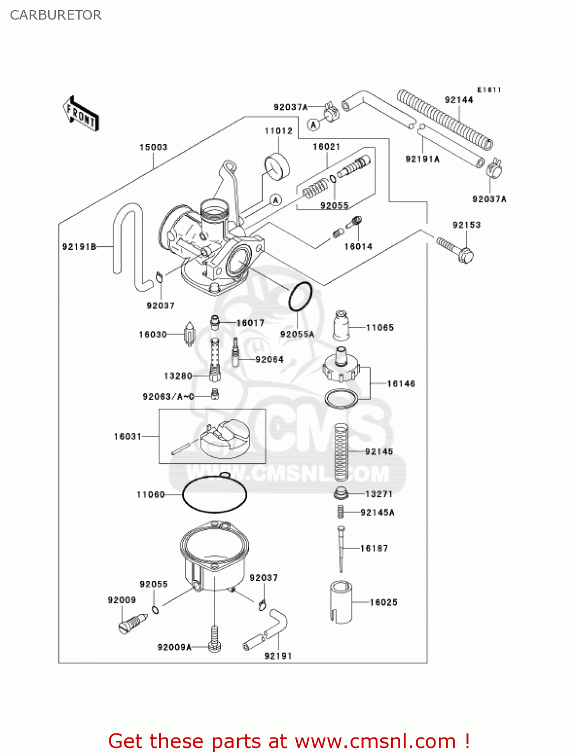 CARBURETOR AN112D3 KAZER 2004 CANADA