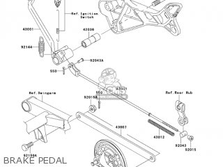 BRAKE PEDAL - AN112D3 KAZER 2004 CANADA