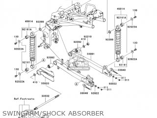 SWINGARM/SHOCK ABSORBER - AN112D3 KAZER 2004 CANADA