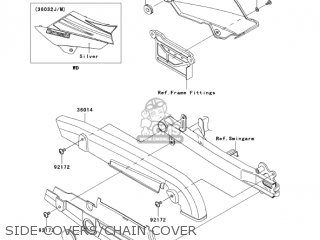 SIDE COVERS/CHAIN COVER - AN112D3 KAZER 2004 CANADA