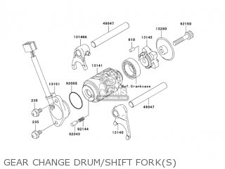 GEAR CHANGE DRUM/SHIFT FORK(S) - AN112D3 KAZER 2004 CANADA