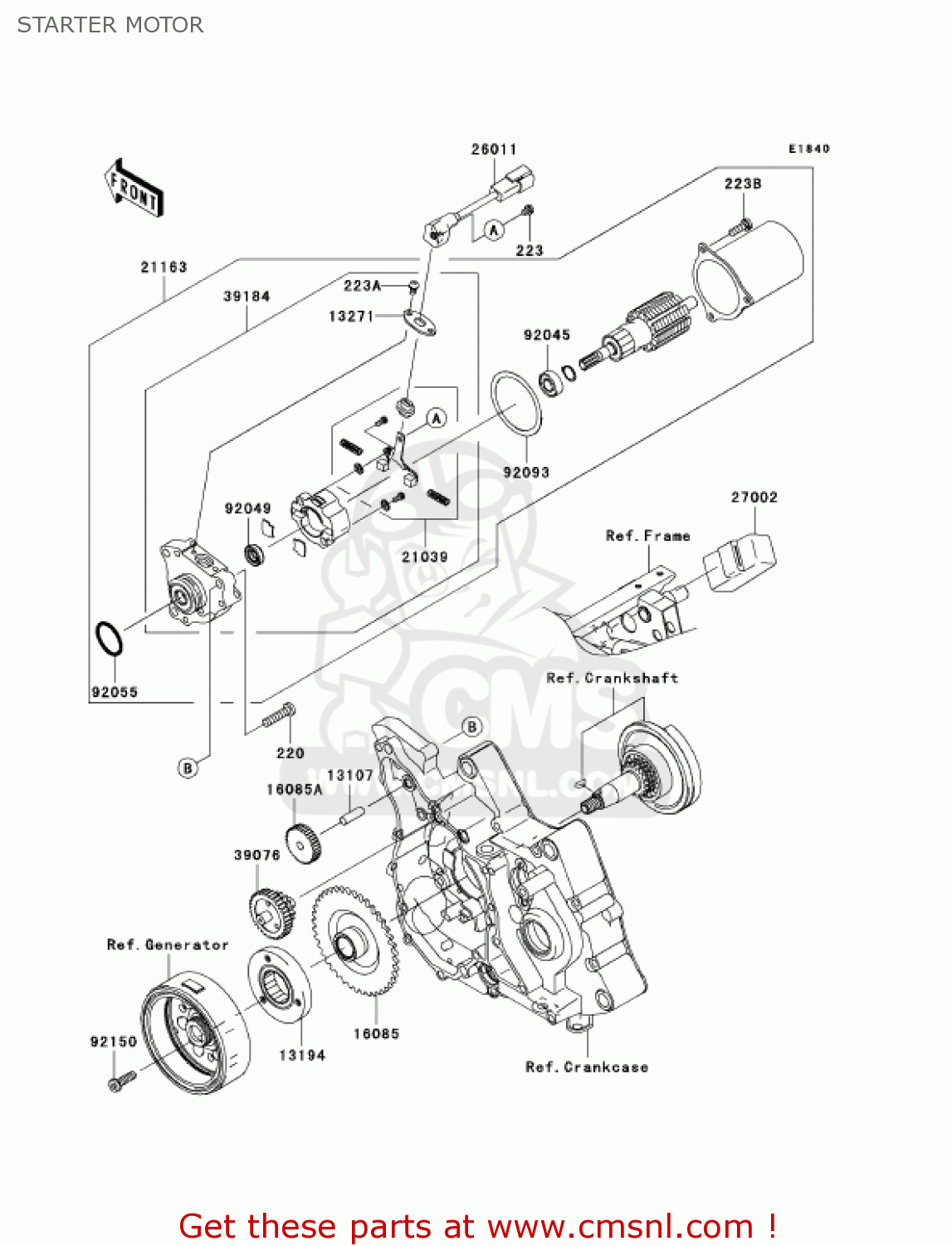 STARTER MOTOR AN112D6F KAZER 2006 CANADA