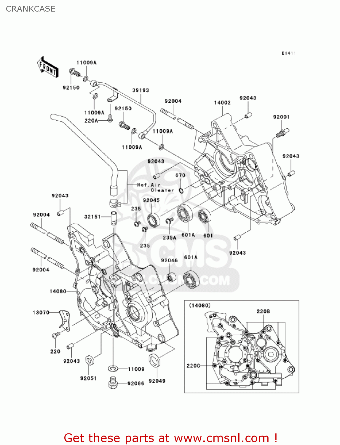 CRANKCASE AN112D6F KAZER 2006 CANADA