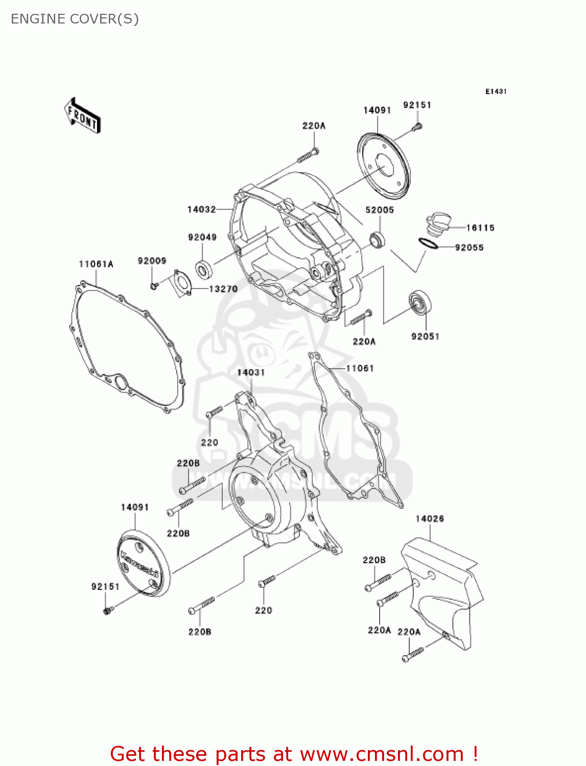 ENGINE COVER(S) AN112D6F KAZER 2006 CANADA