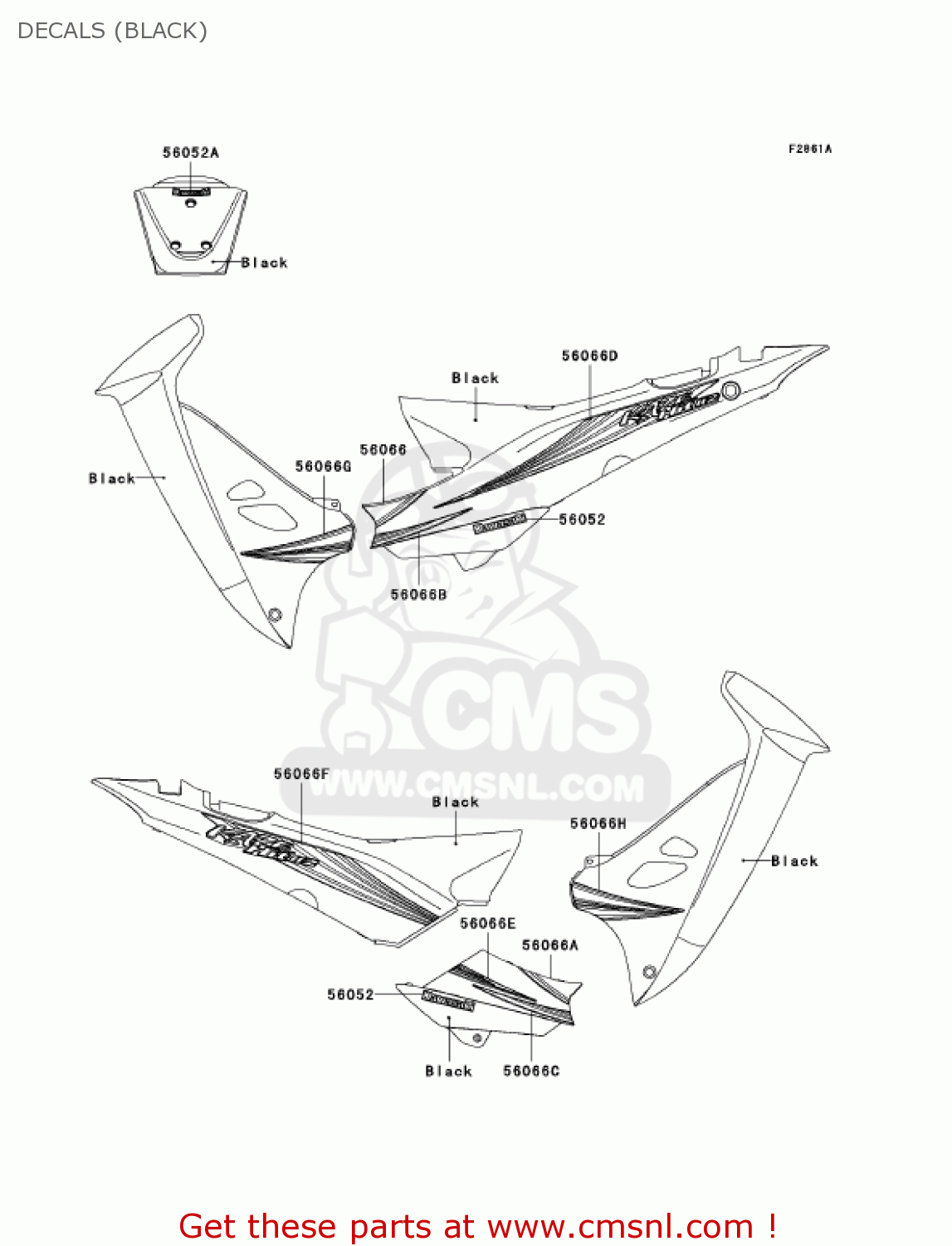 DECALS (BLACK) AN112D6F KAZER 2006 CANADA