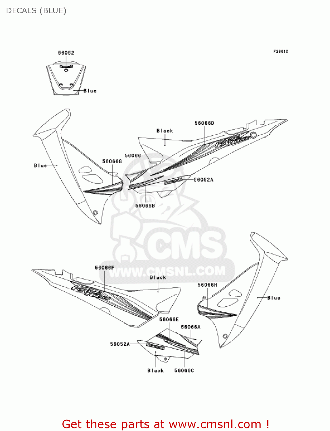 DECALS (BLUE) AN112D6F KAZER 2006 CANADA