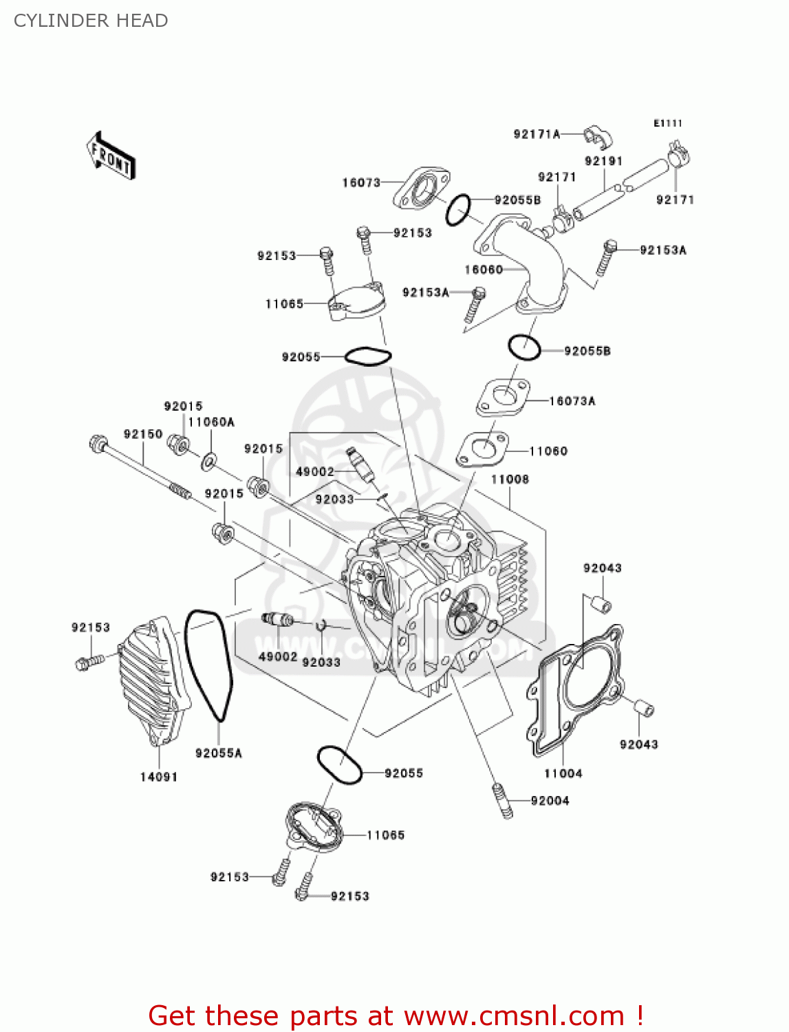 CYLINDER HEAD AN112D6F KAZER 2006 CANADA