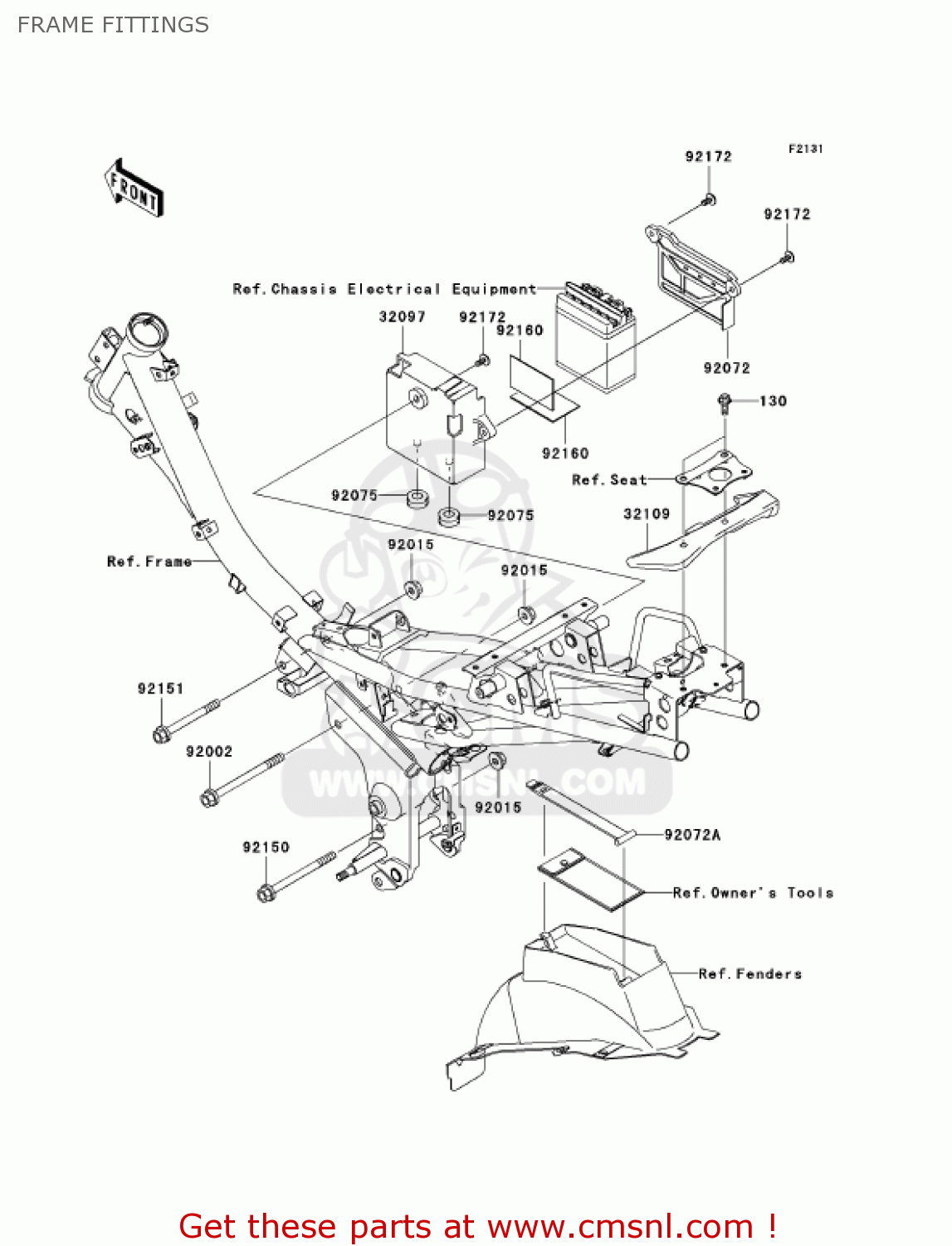 FRAME FITTINGS AN112D6F KAZER 2006 CANADA