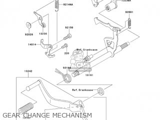 GEAR CHANGE MECHANISM - AN112D6F KAZER 2006 CANADA