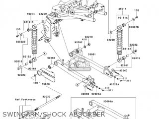 SWINGARM/SHOCK ABSORBER - AN112D6F KAZER 2006 CANADA