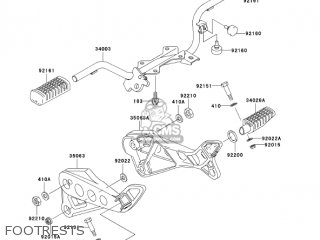 FOOTRESTS - AN112D6F KAZER 2006 CANADA