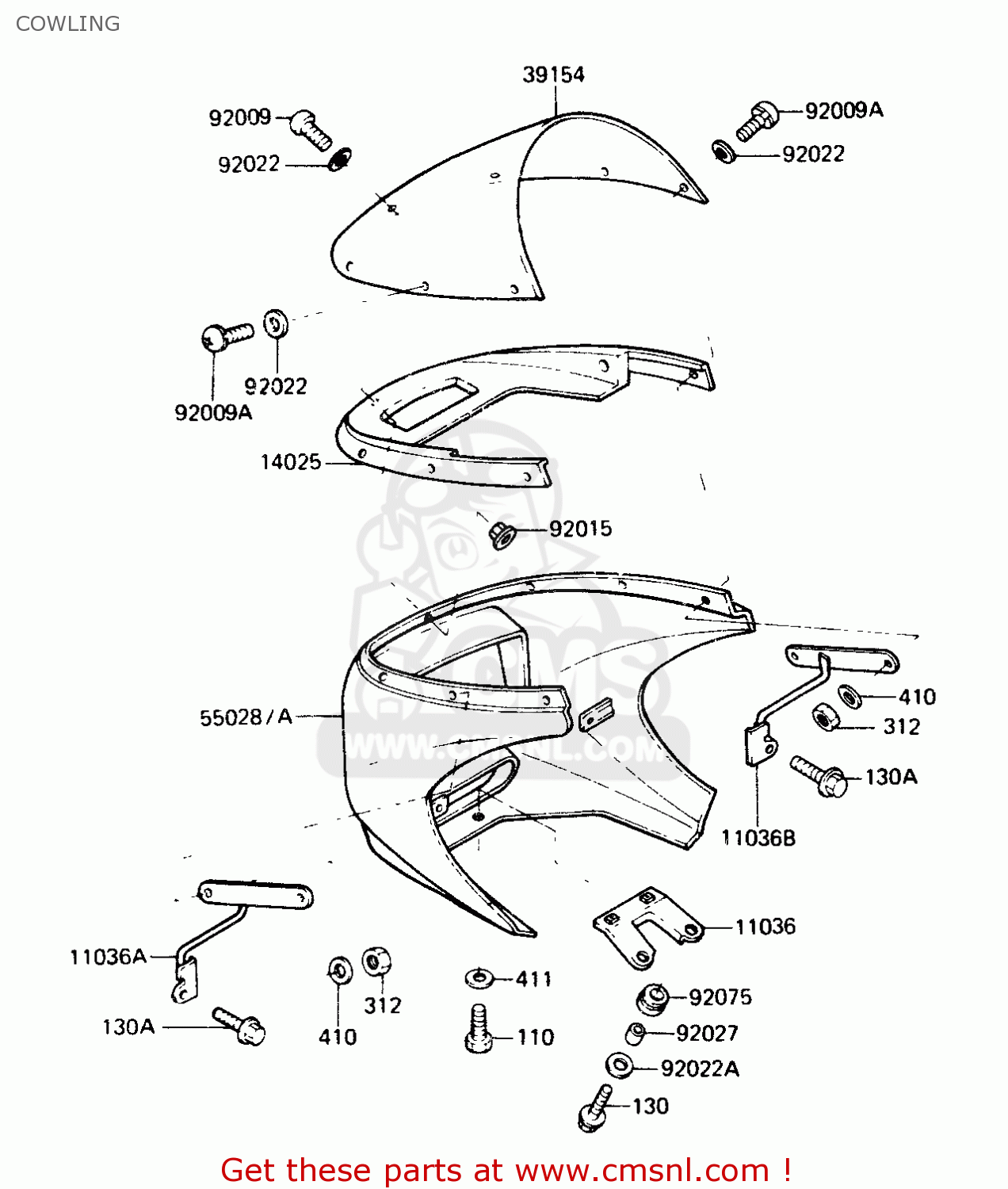 COWLING AR125A1A 1983 EUROPE UK FR SD ST