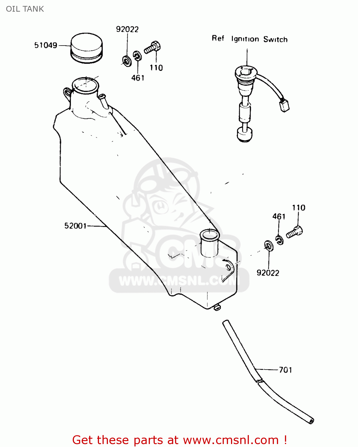 OIL TANK AR125A1A 1983 EUROPE UK FR SD ST
