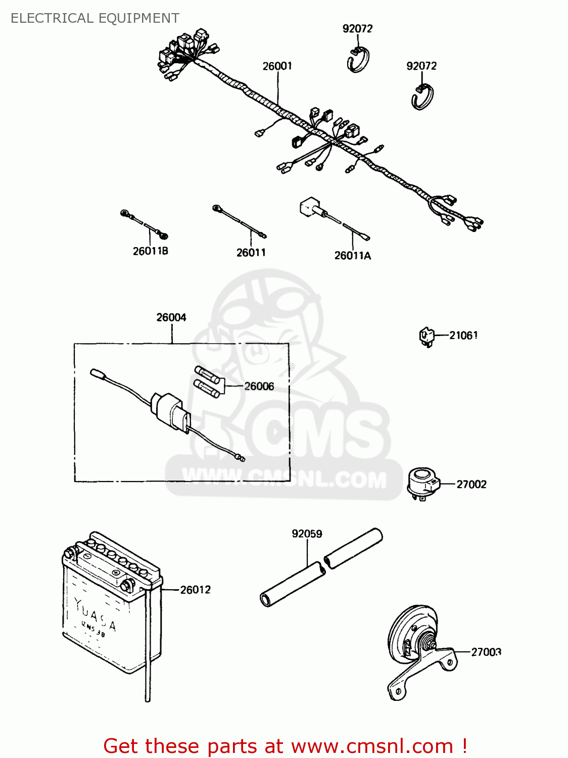 ELECTRICAL EQUIPMENT AR125A1A 1983 EUROPE UK FR SD ST
