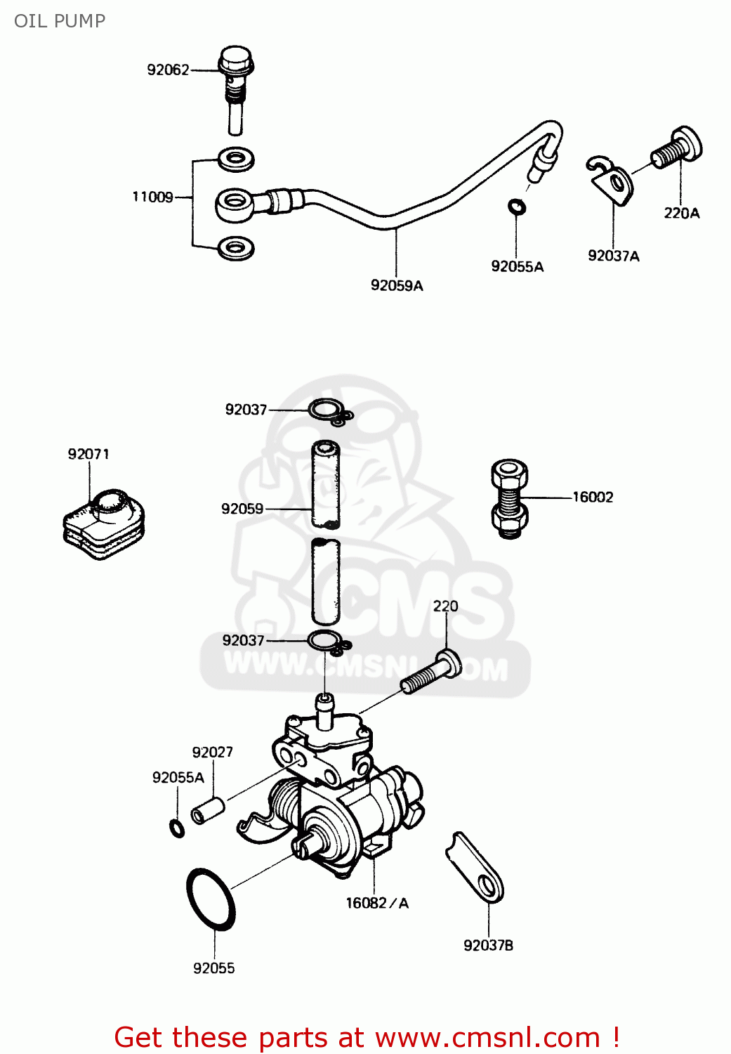 OIL PUMP AR125A1A 1983 EUROPE UK FR SD ST