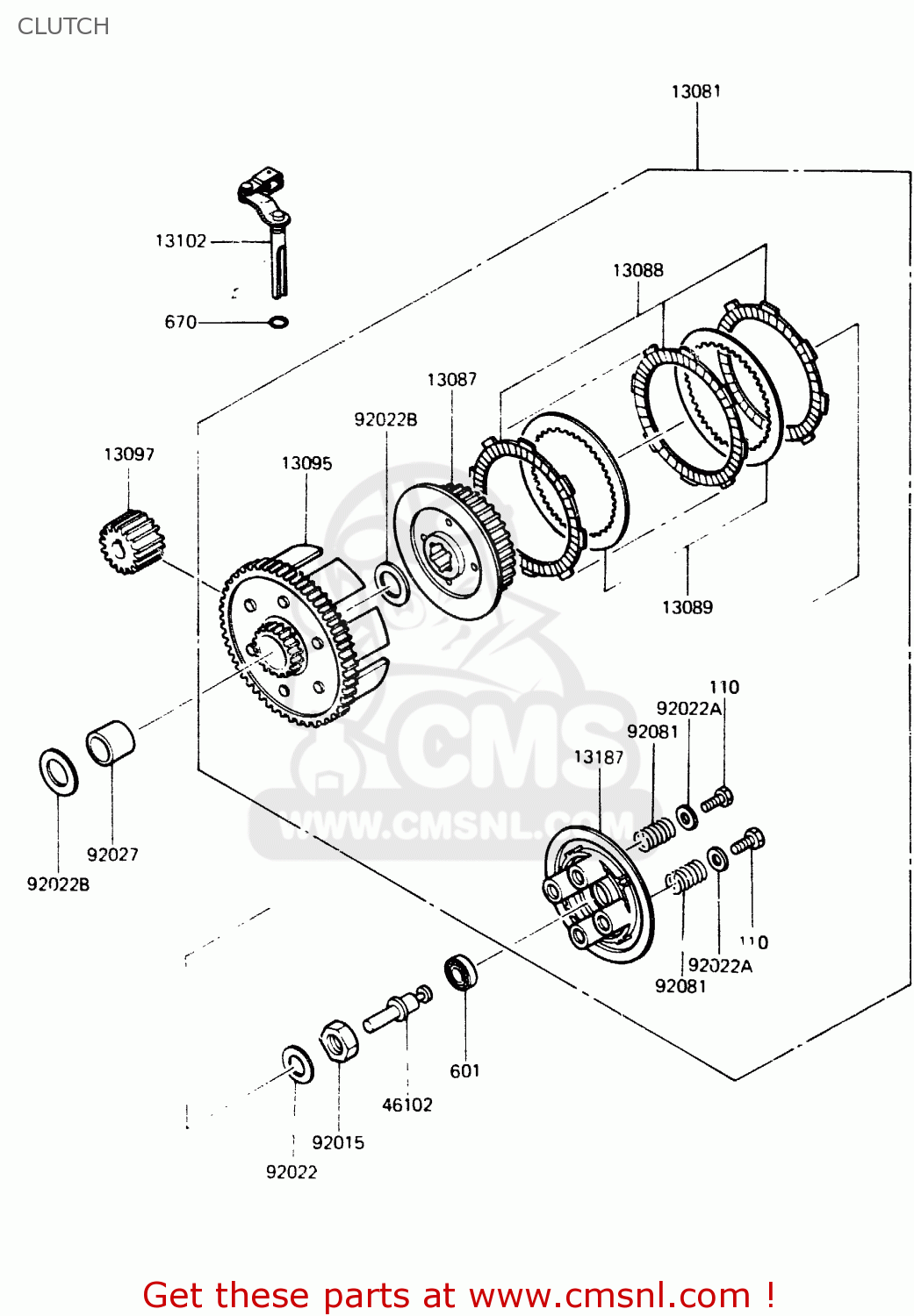 CLUTCH AR125A1A 1983 EUROPE UK FR SD ST