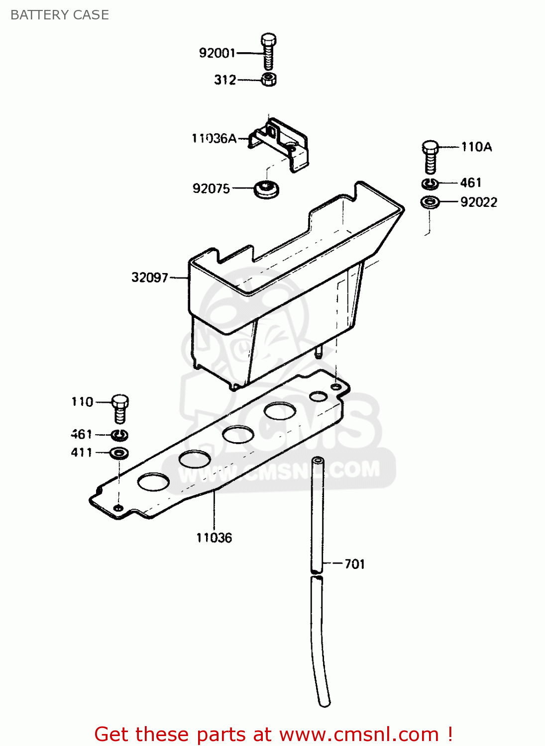 BATTERY CASE AR125A1A 1983 EUROPE UK FR SD ST