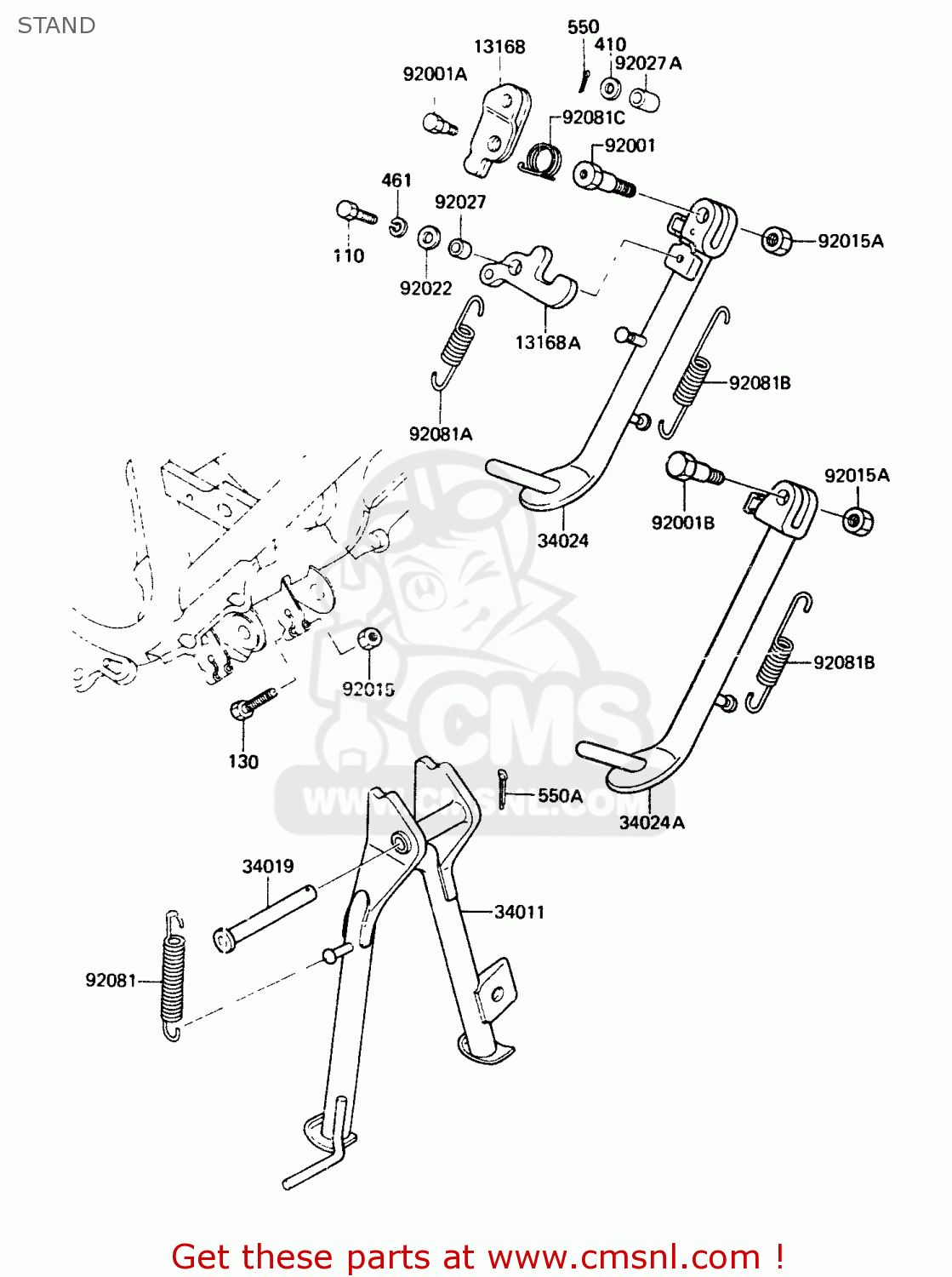 STAND AR125A1A 1983 EUROPE UK FR SD ST