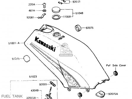 FUEL TANK - AR125A1A 1983 EUROPE UK FR SD ST