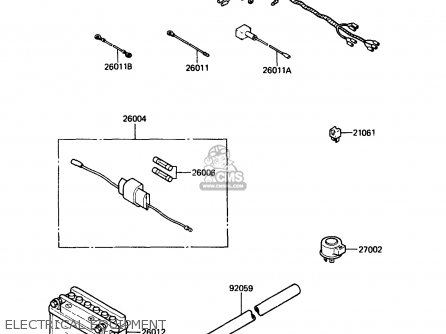 ELECTRICAL EQUIPMENT - AR125A1A 1983 EUROPE UK FR SD ST