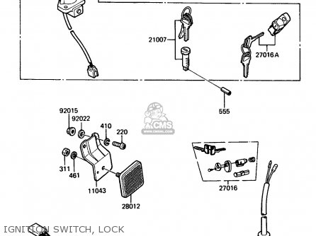 IGNITION SWITCH, LOCK - AR125A1A 1983 EUROPE UK FR SD ST