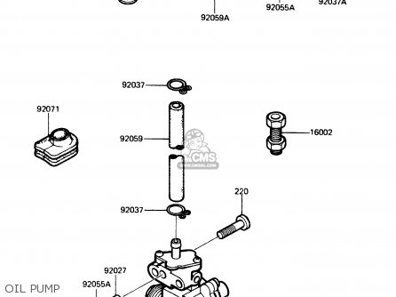 OIL PUMP - AR125A1A 1983 EUROPE UK FR SD ST