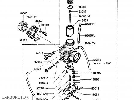 CARBURETOR - AR125A1A 1983 EUROPE UK FR SD ST