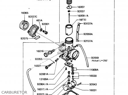 CARBURETOR - AR125A1A 1983 EUROPE UK FR SD ST
