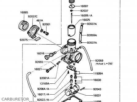 CARBURETOR - AR125A1A 1983 EUROPE UK FR SD ST