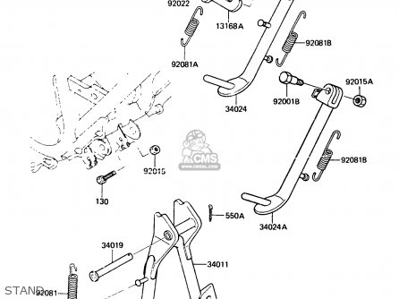 STAND - AR125A1A 1983 EUROPE UK FR SD ST