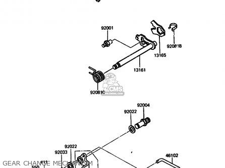 GEAR CHANGE MECHANISM - AR125A2 1984 UNITED KINGDOM GR ST SD