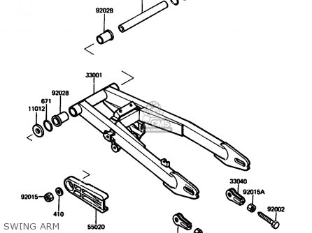 SWING ARM - AR125A2 1984 UNITED KINGDOM GR ST SD