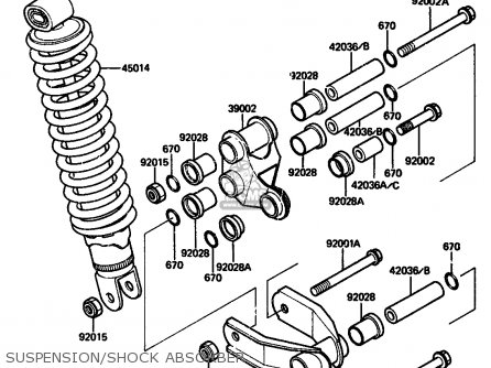 SUSPENSION/SHOCK ABSORBER - AR125A2 1984 UNITED KINGDOM GR ST SD