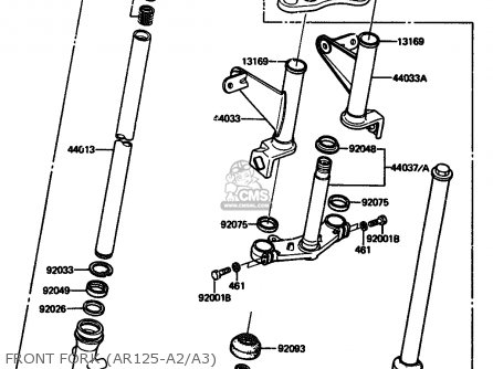 FRONT FORK (AR125-A2/A3) - AR125A2 1984 UNITED KINGDOM GR ST SD